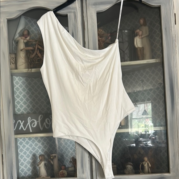 Bailey 44 Cream Asymmetrical Bodysuit - Picture 3 of 4